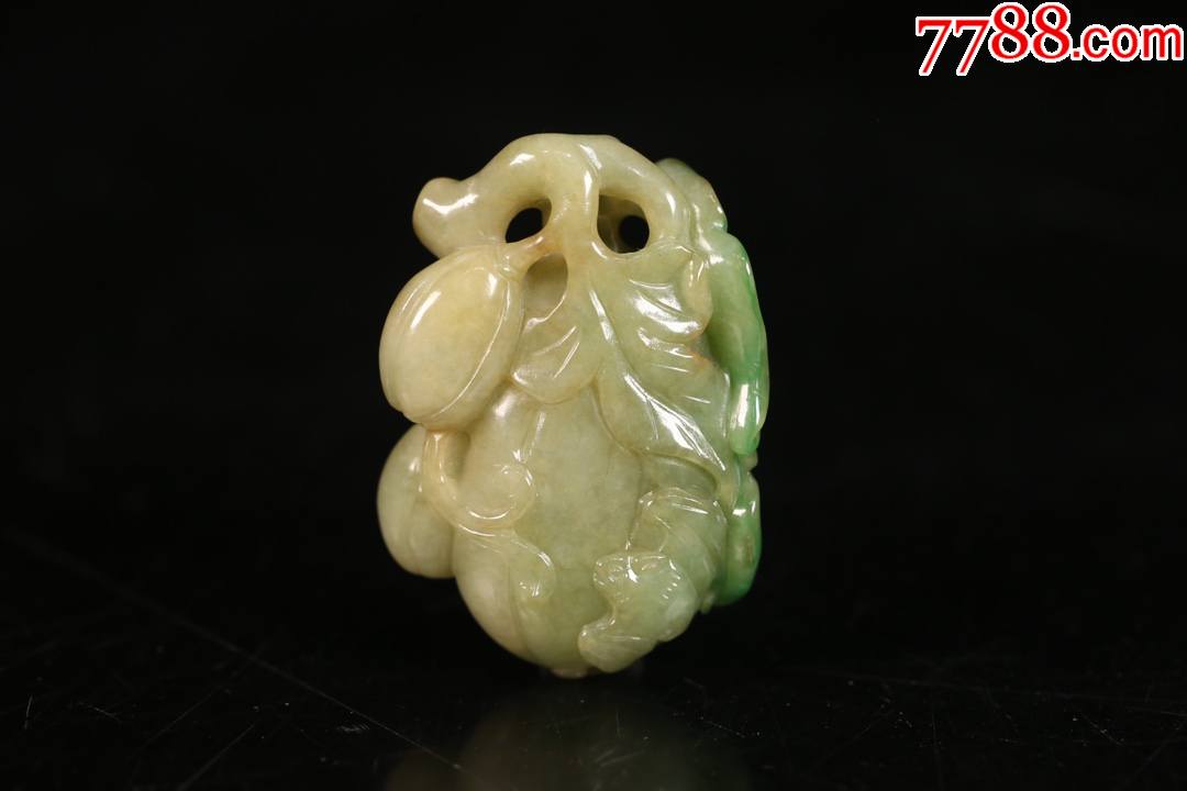 翡翠瓜果雕件