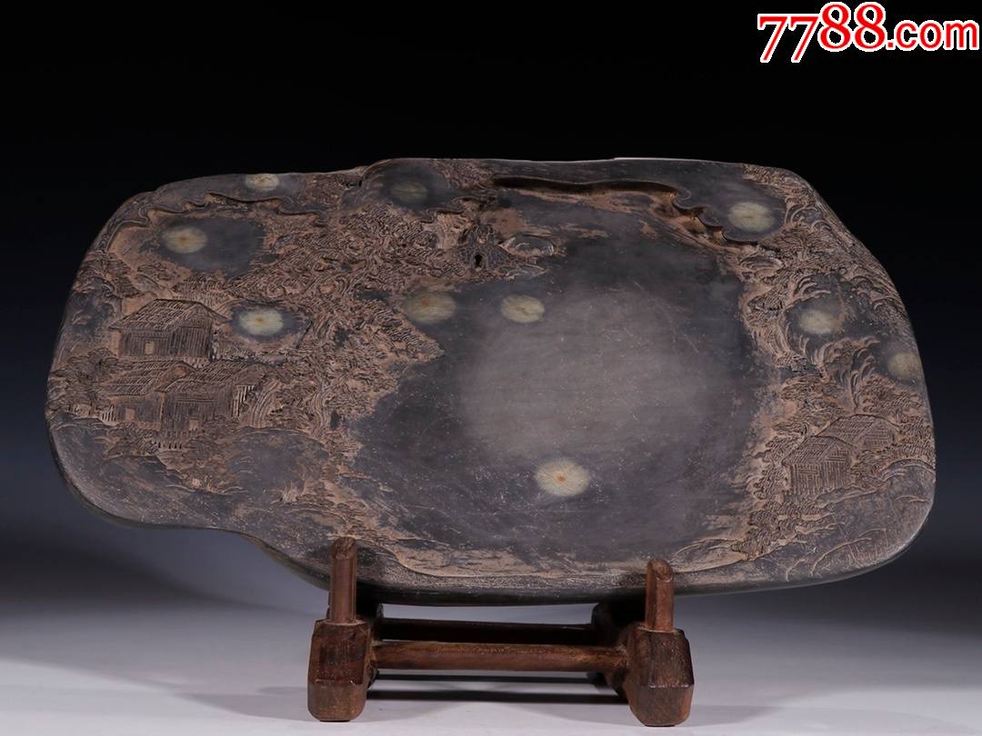 【石眼端石山水故事文房砚台】-价格:5800元-se82336960-端砚-零售