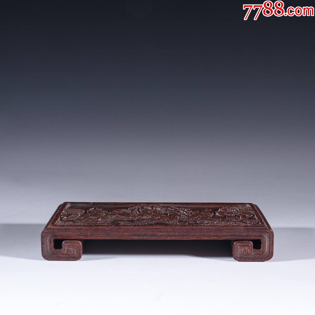 紫檀木人物故事图墨床