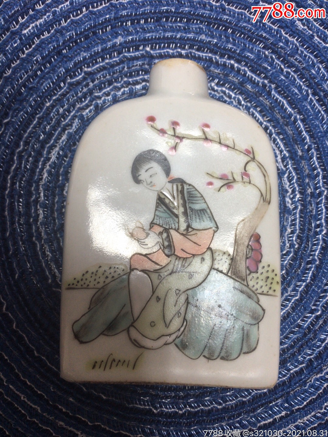 唐子祯手绘人物鼻烟壶