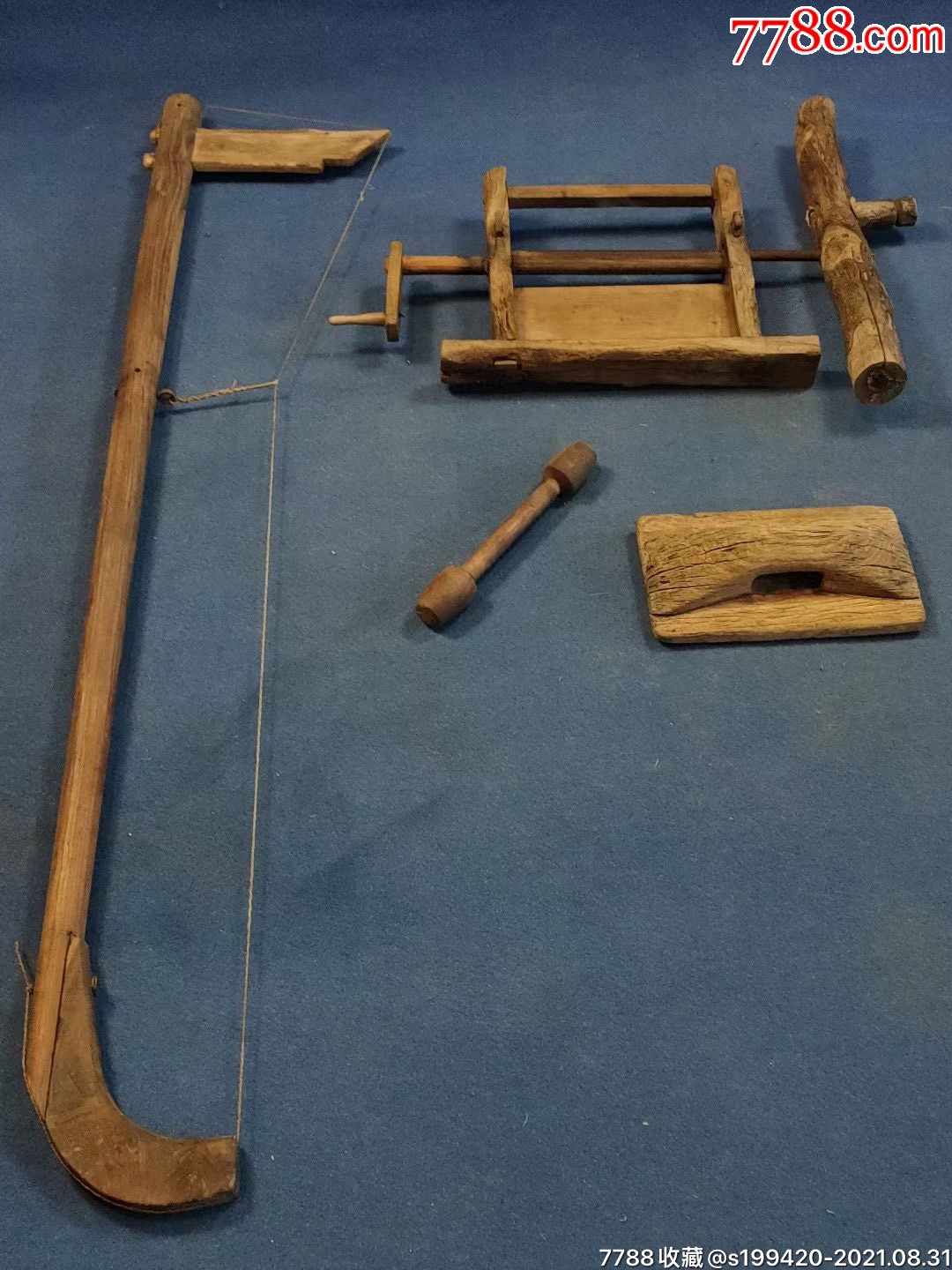 古代弹棉花的工具图片