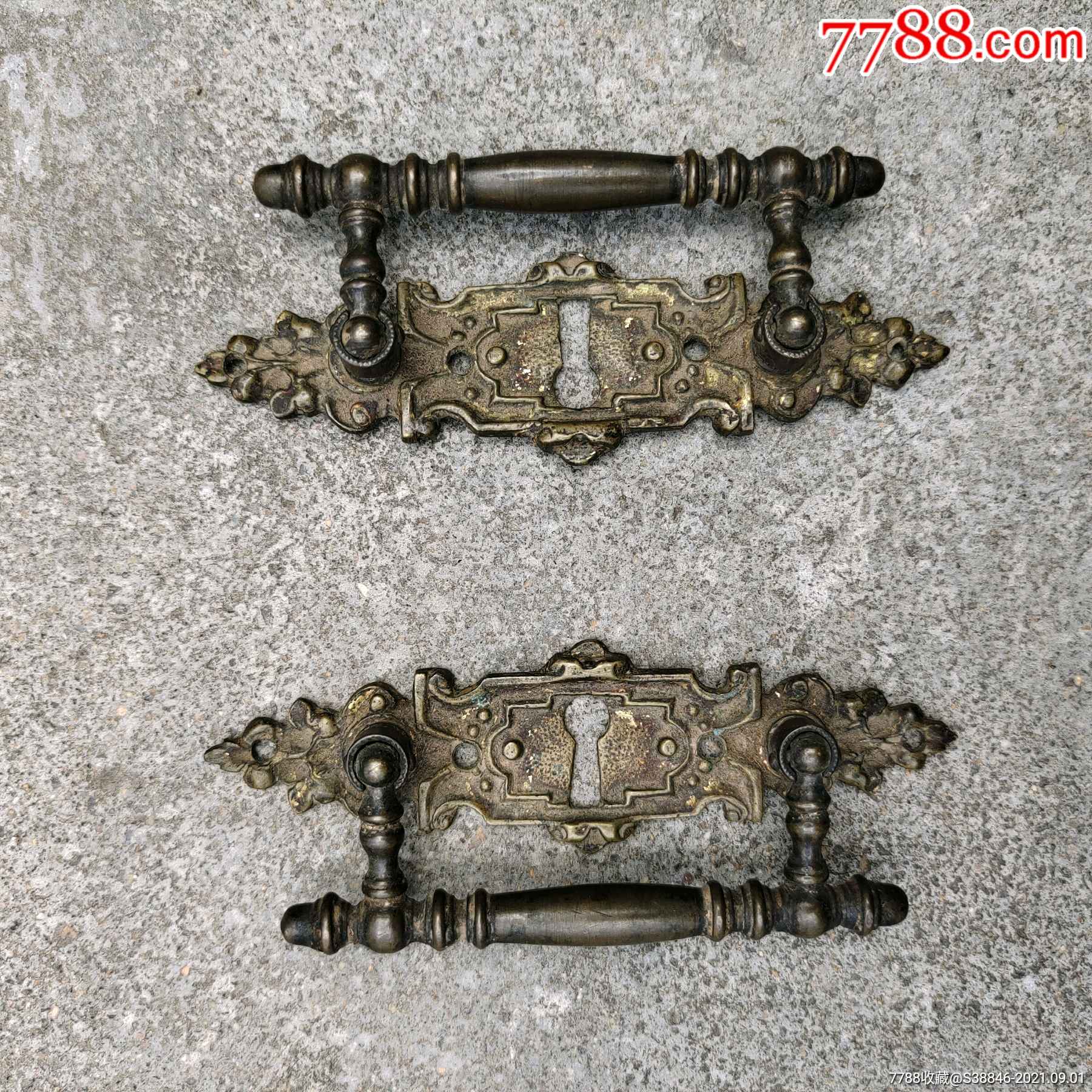 全品黄铜门拉手一对