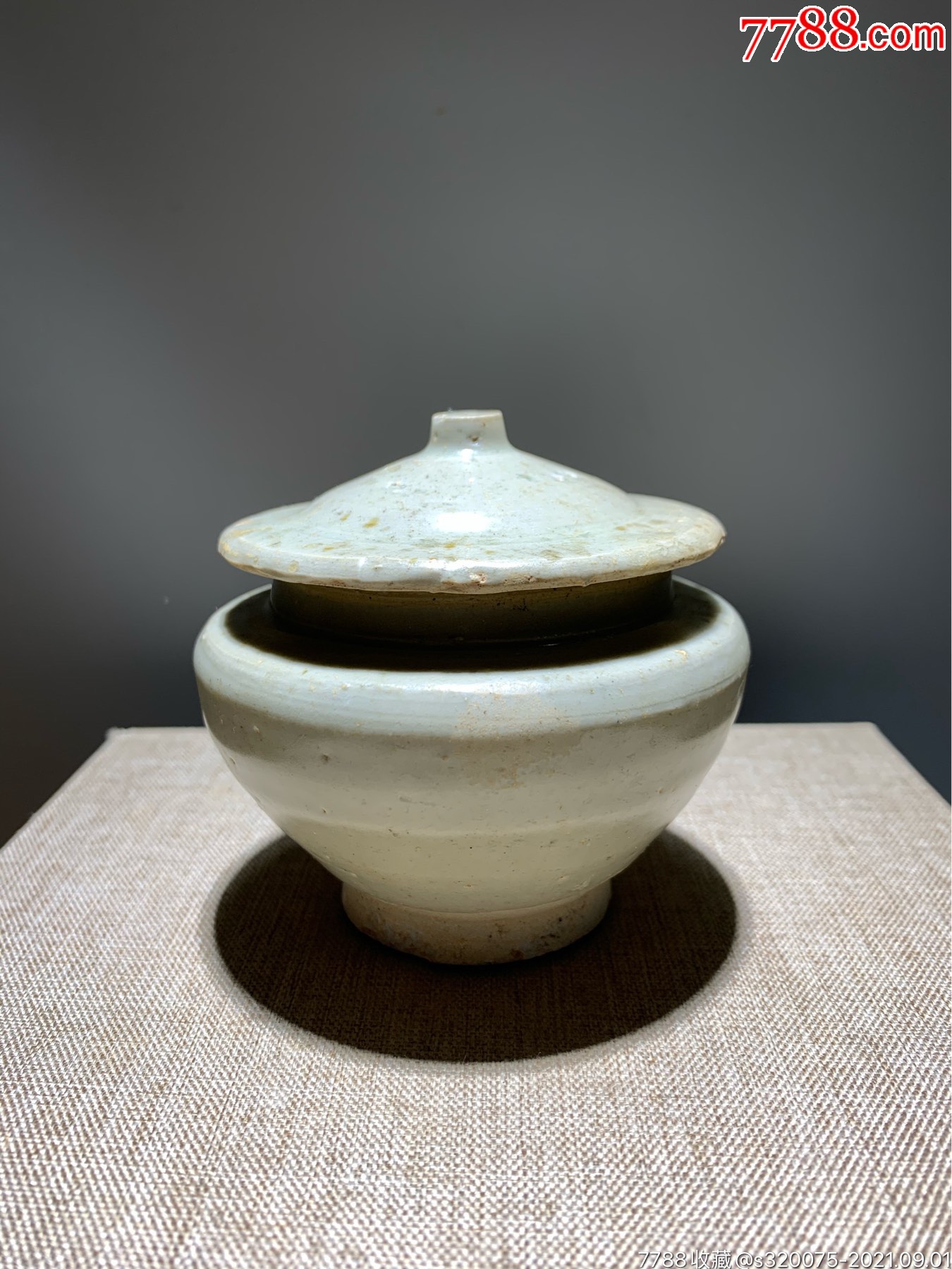 茶洋窑盖罐茶叶罐-价格:700元-se82365386-青白瓷