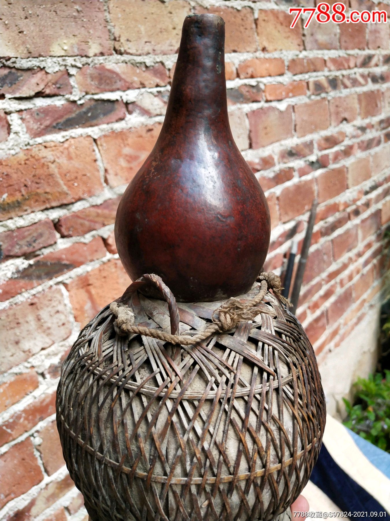 民国竹编葫芦老葫芦