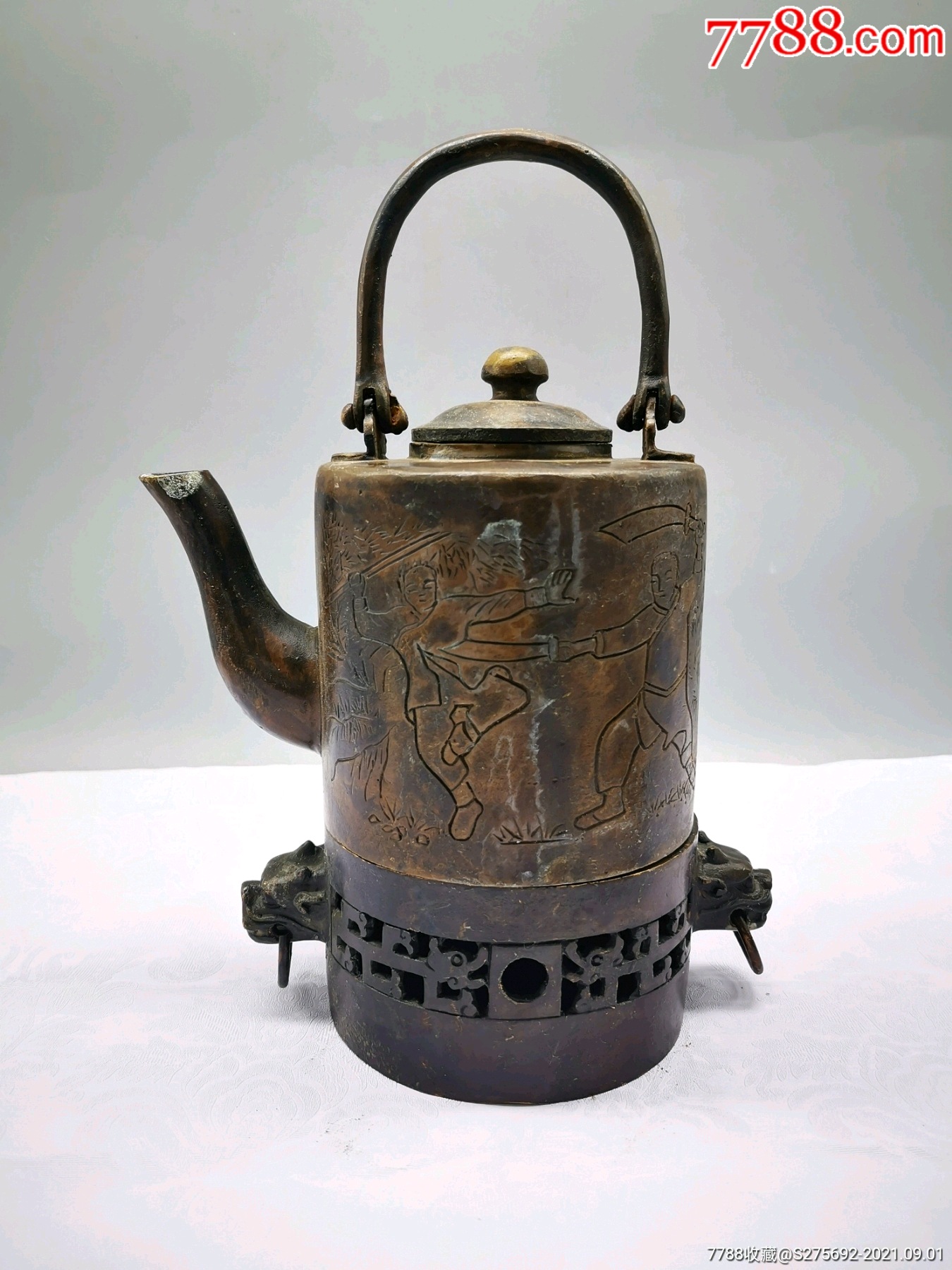 老铜烫酒壶-价格:380元-se82369249-铜壶/铜瓶-零售-7788收藏__收藏