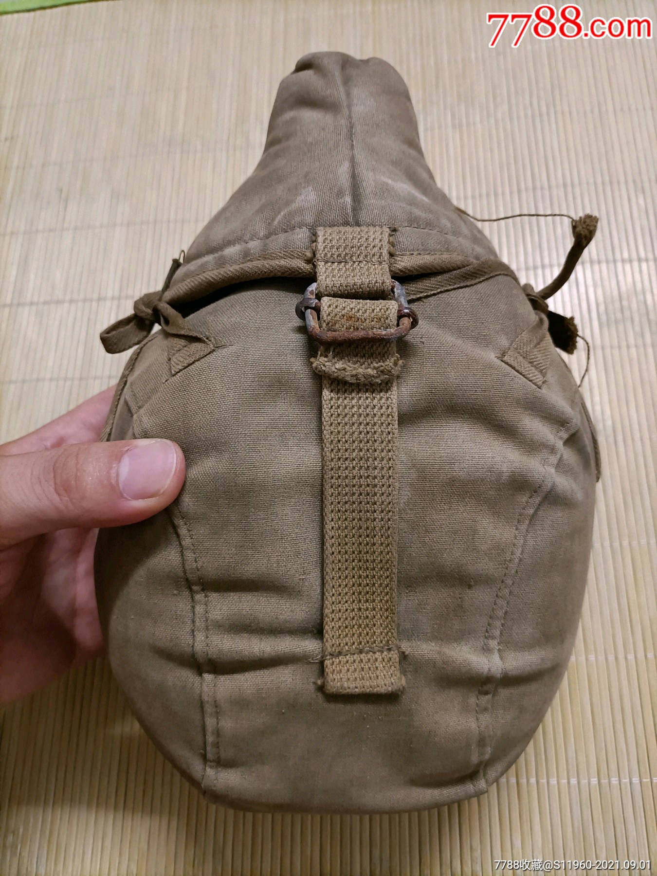 1943年二战时期美军水壶带有保温棉套