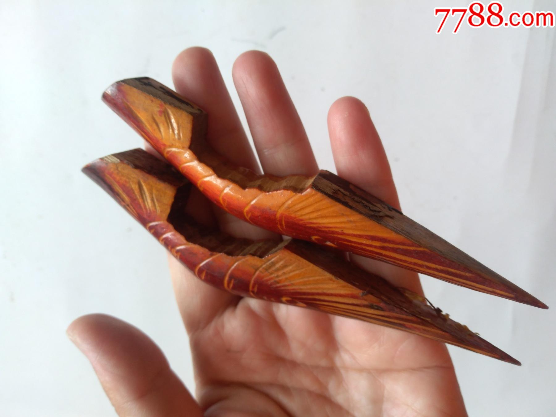 八十年代一对手工大虾很漂亮完好点图可放大