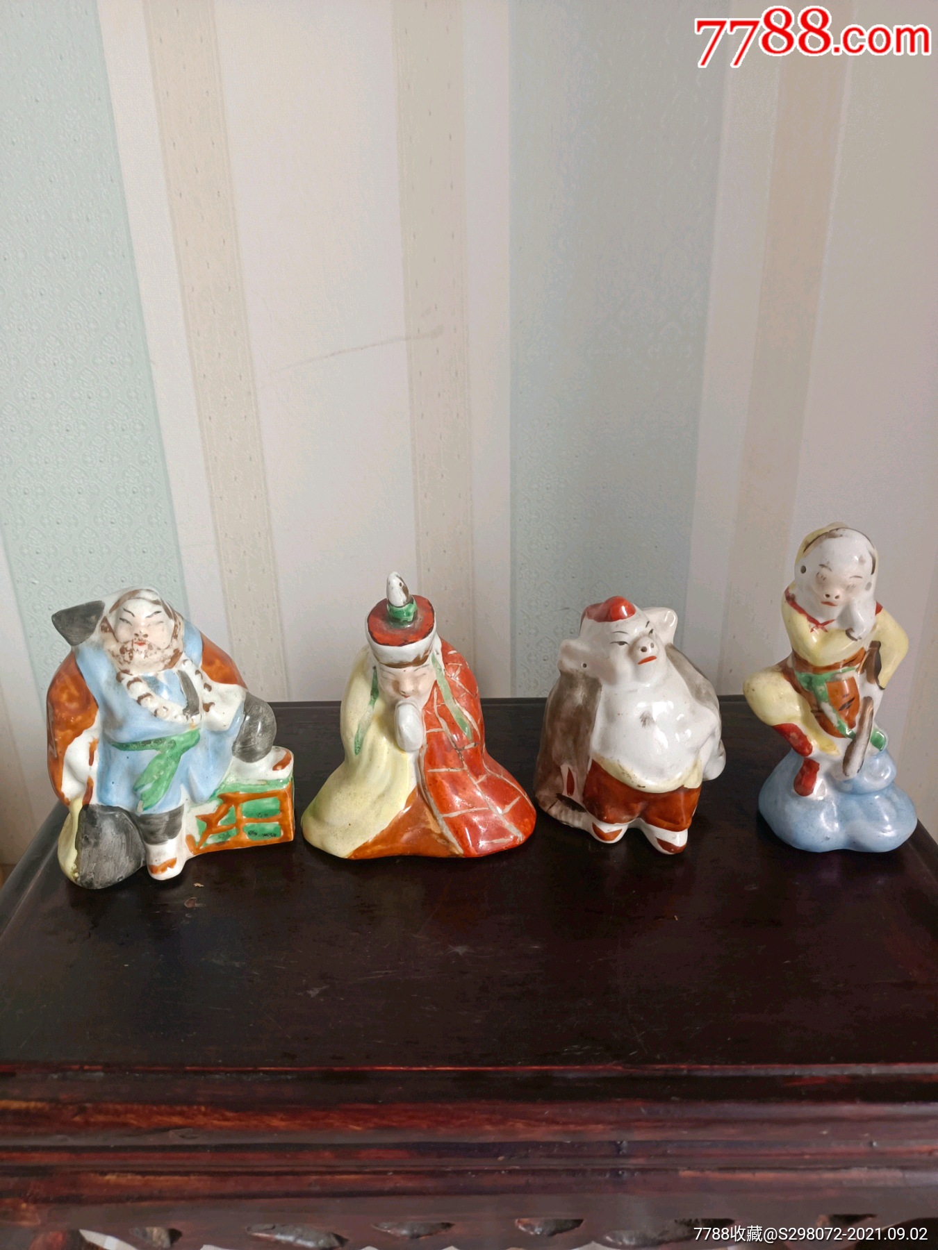 5060年代唐僧师徒四人瓷器摆件
