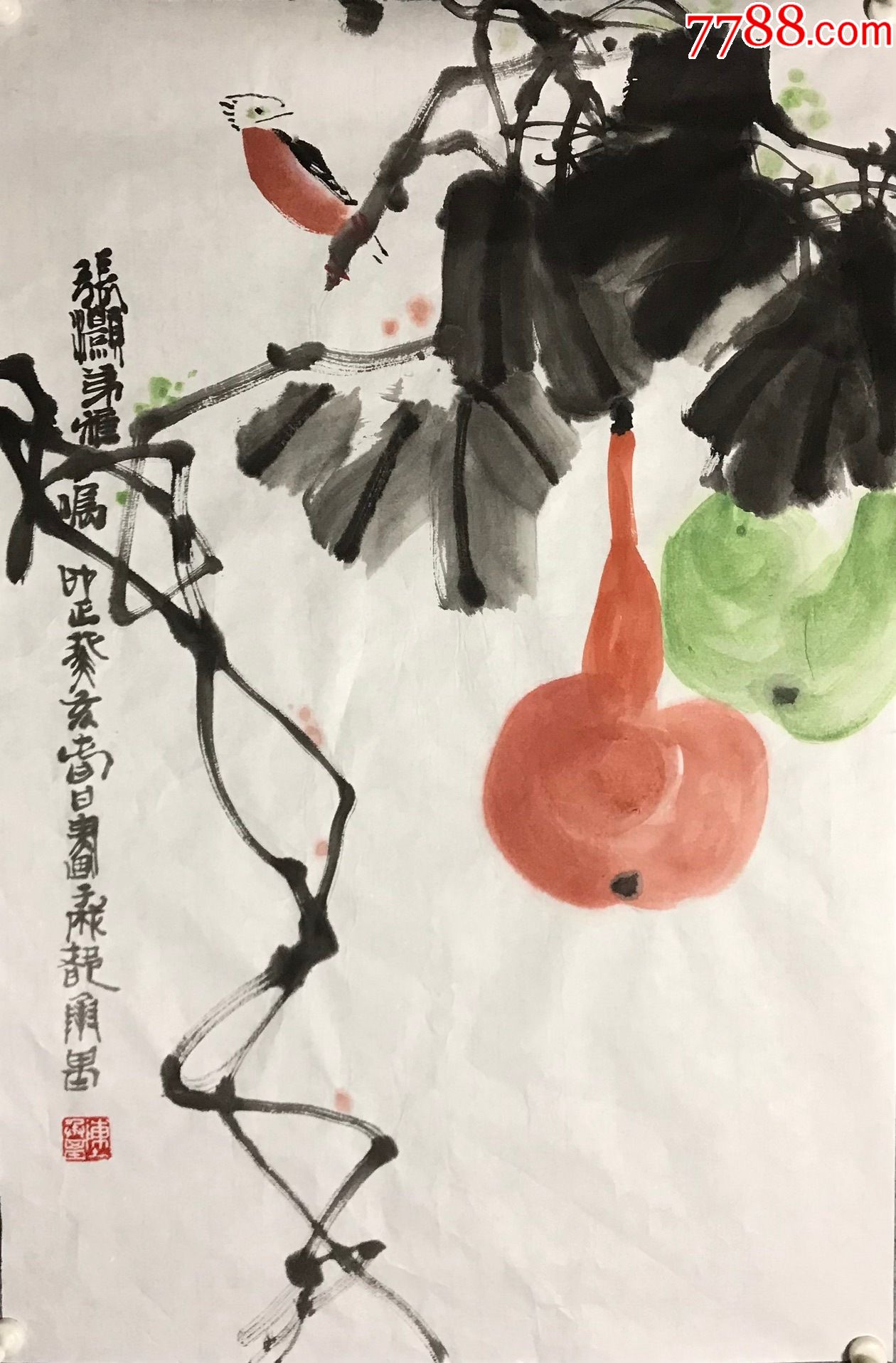 陈承基葫芦镜片a88s10f-价格:2800元-se82375117-花鸟国画原作-零售