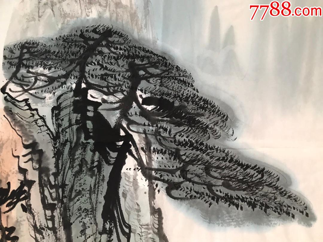 张登堂山水镜片a88s8f_山水国画原作_第3张_7788小人书