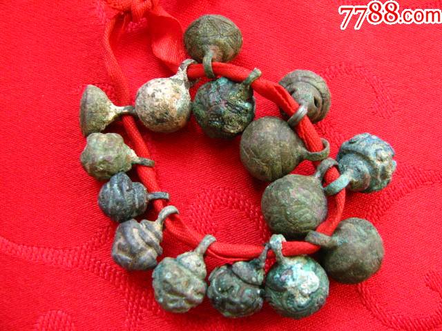 明清出土大个有工铜扣子15个