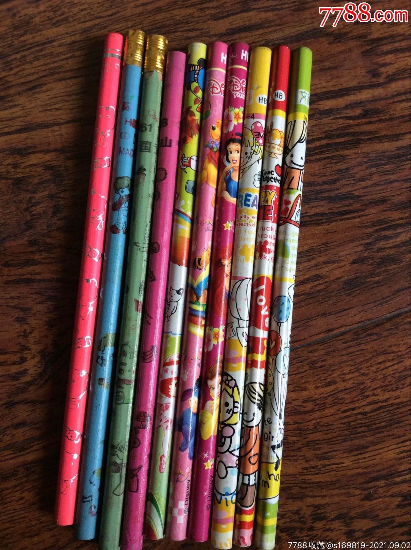 老铅笔10支文神牌黄山牌等