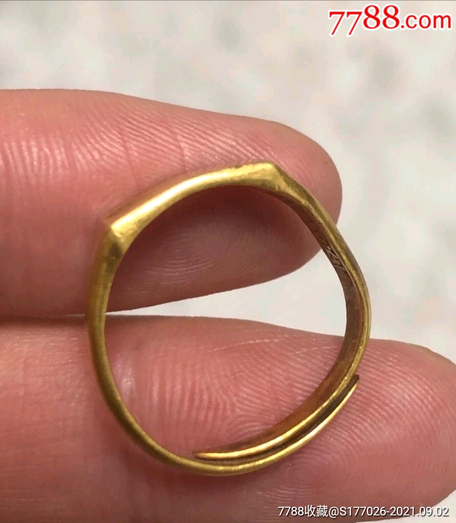 民国足金老戒指