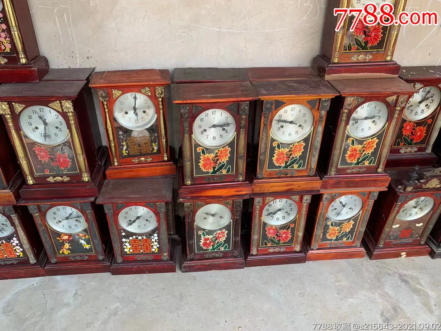 民俗老物件旧货收藏农村钟表老式挂钟马头钟7080年代机械上弦民俗怀旧