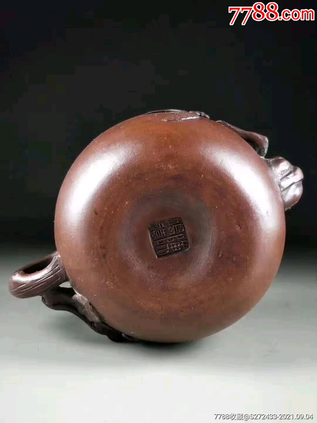 "陈鸣远"款精品手工紫砂壶,纯手工精致打造,包浆厚重,磨损自然,用砂