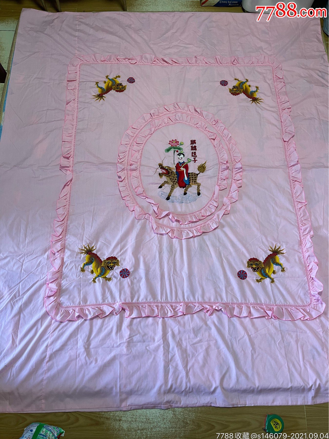 80年代被罩:麒麟送子-价格:80元-se82419082-床单/被套-零售-7788收藏