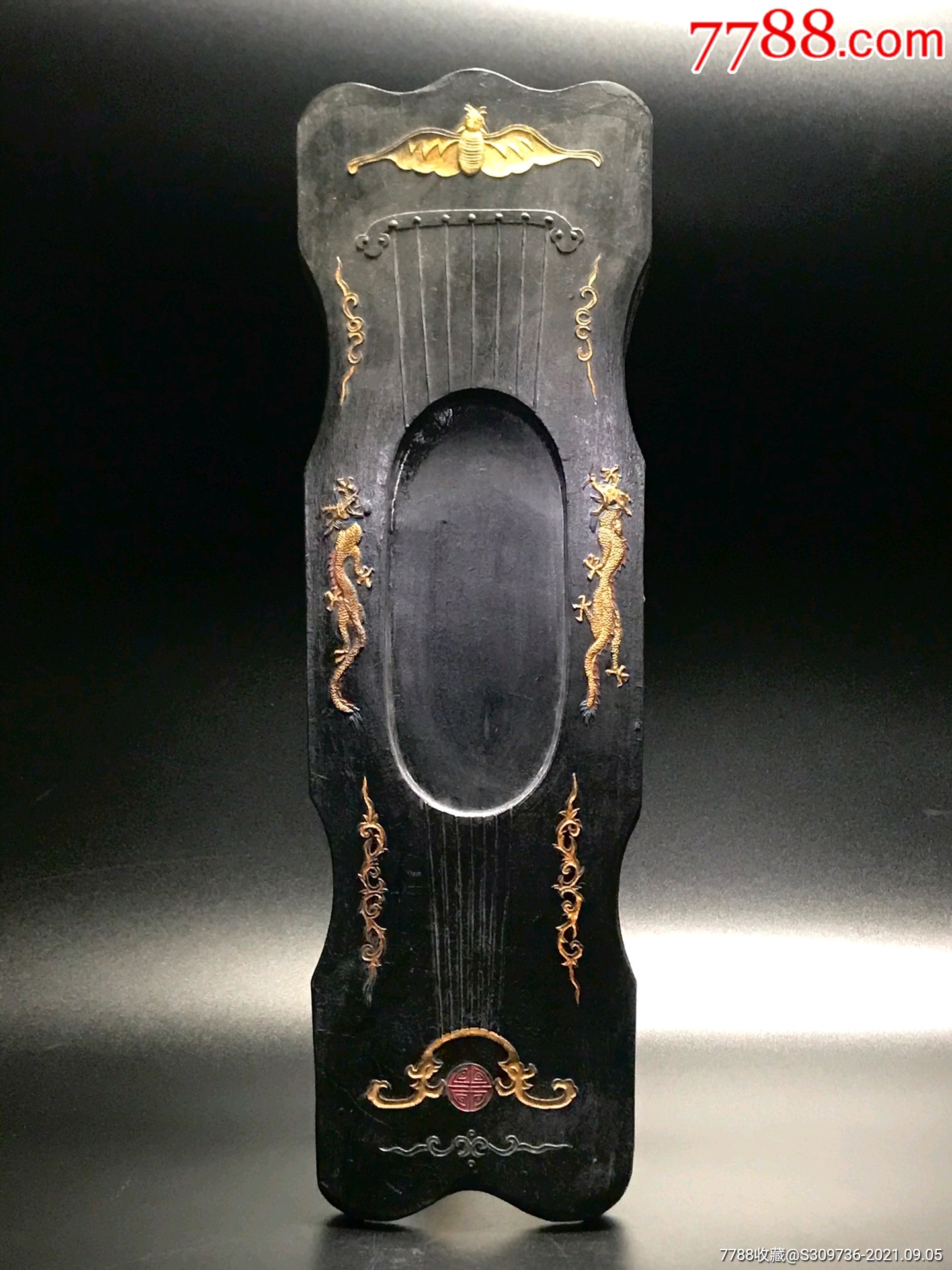 徽州紫墨轩乾隆御览之宝墨块,可以用的老墨