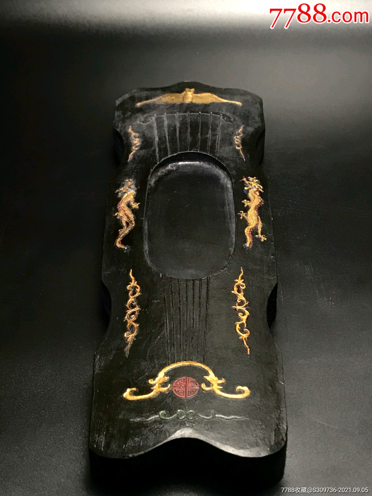 徽州紫墨轩乾隆御览之宝墨块,可以用的老墨