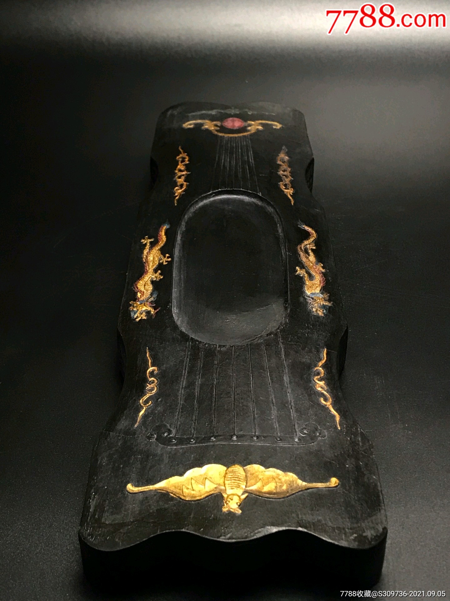 徽州紫墨轩乾隆御览之宝墨块,可以用的老墨