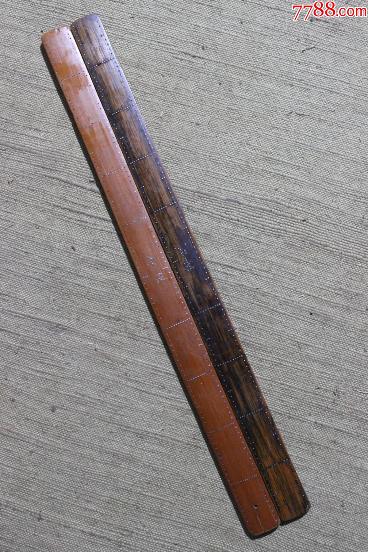 老工具竹尺2只/组