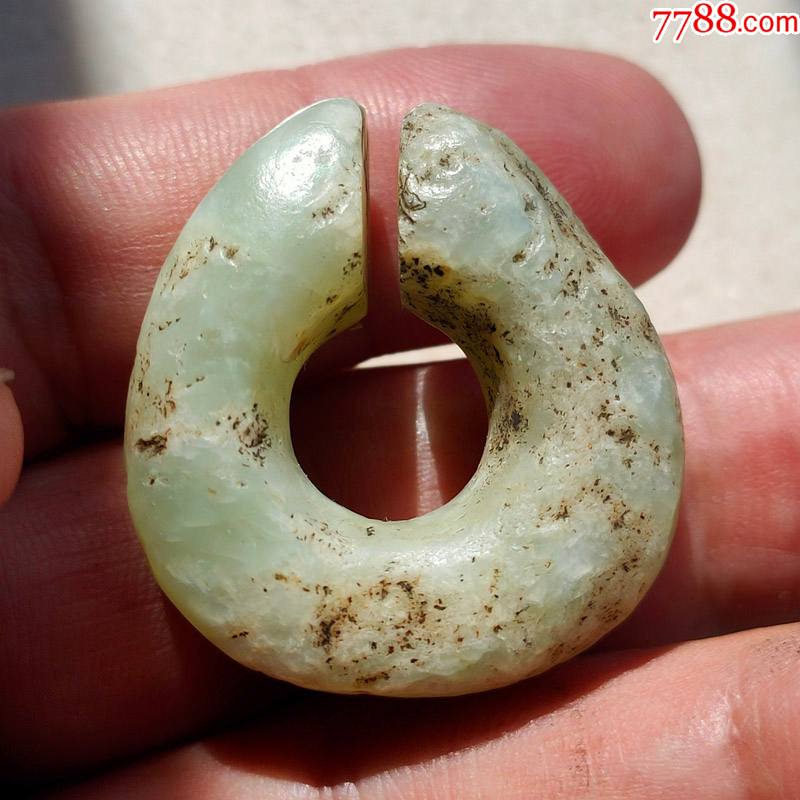 8-27红山文化玉玦_价格8000元【宁远轩】_第1张_7788收藏__收藏热线