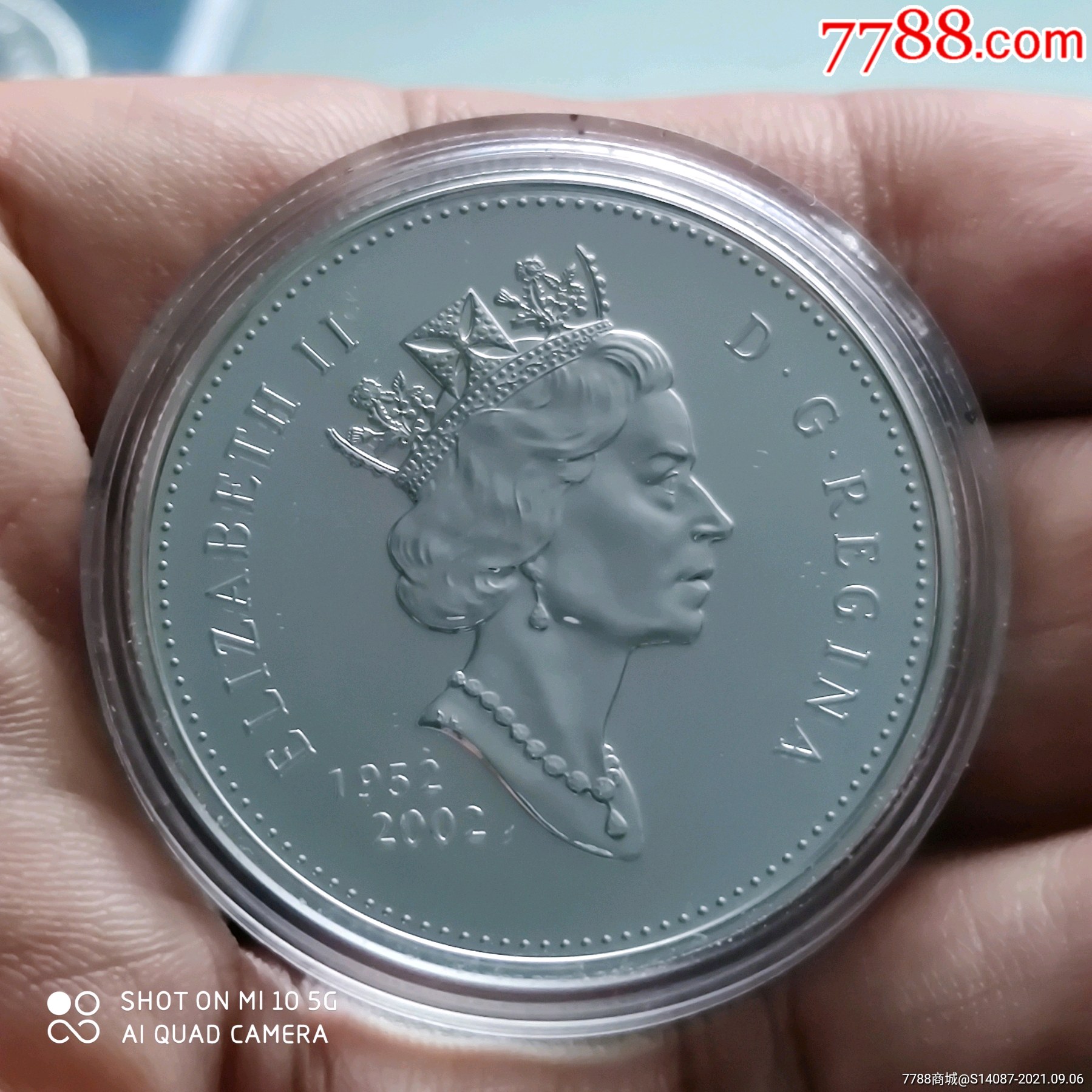 外币02年加拿大1元银币