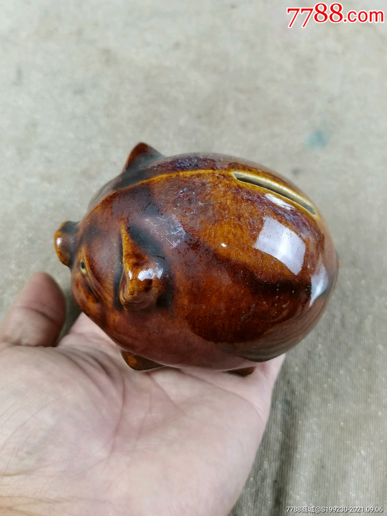 怀旧老储钱罐,小猪储钱罐-价格:50元-se82464008-花釉/窑变瓷-零售