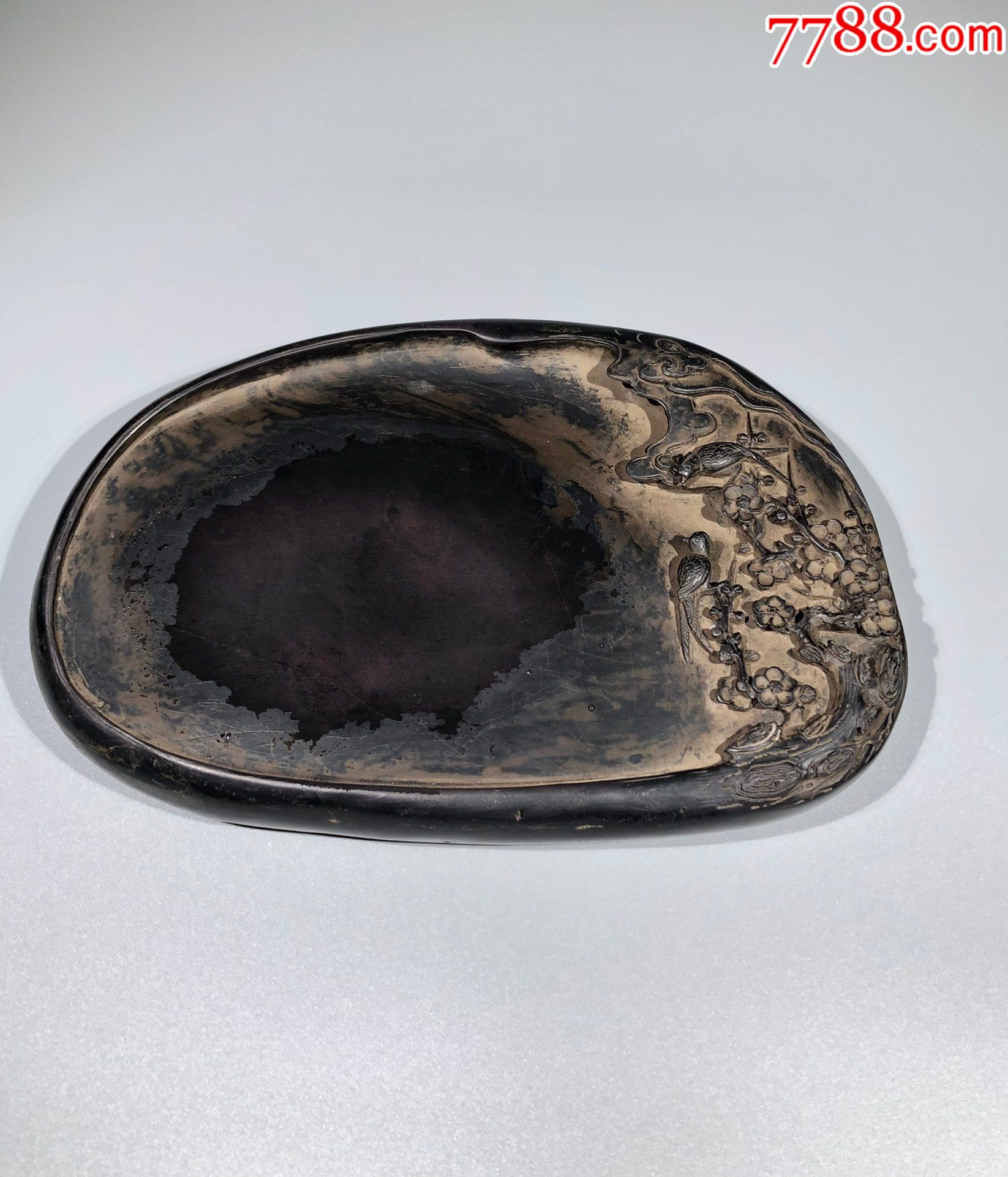 端砚梅花喜鹊寓意喜上眉梢