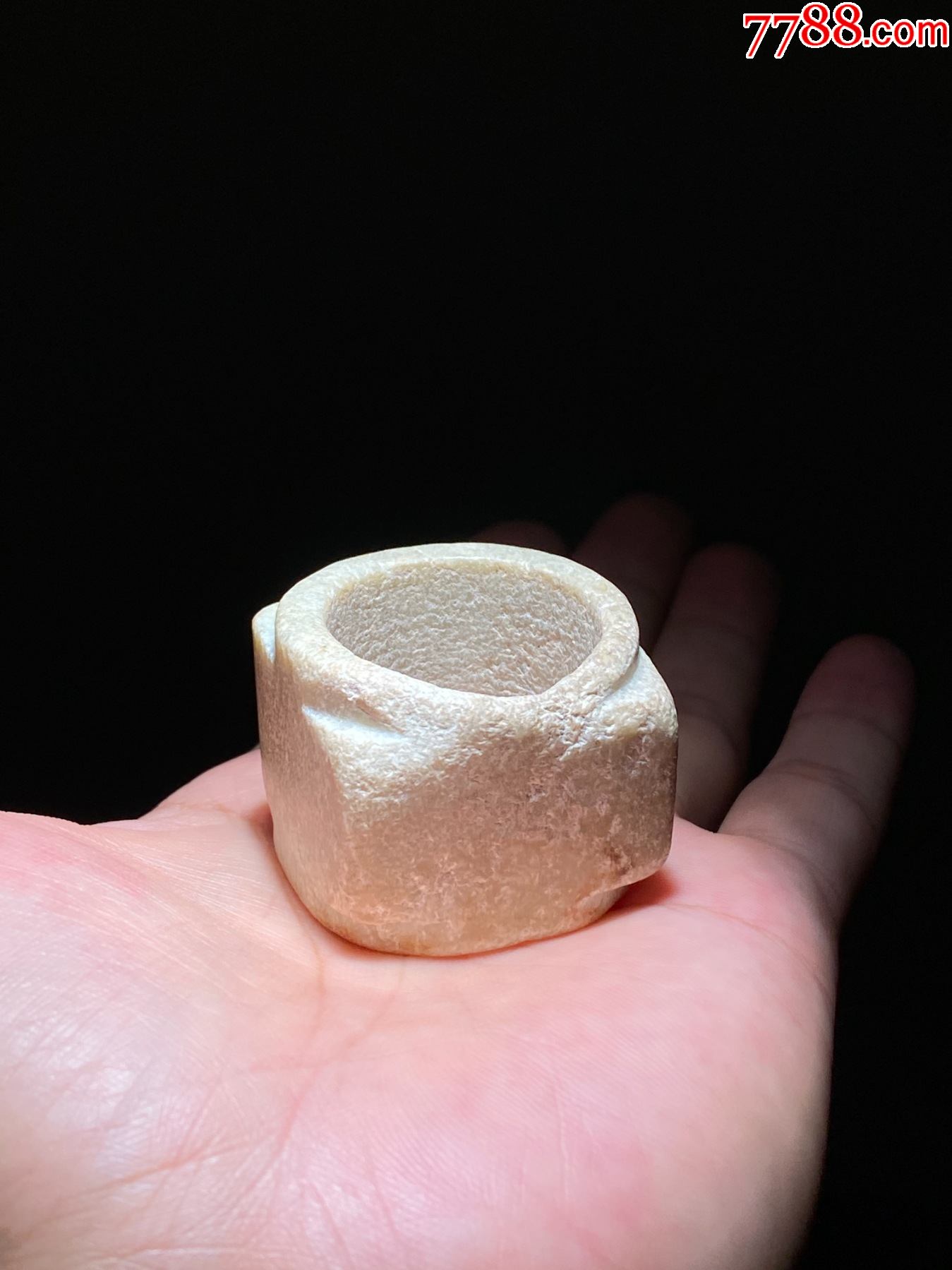 齐家文化玉琮鸡骨白玉器钙化风化玉器新石器时代文化玉器古玉