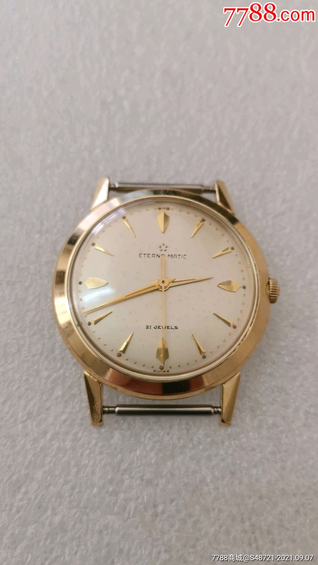 伊特纳机械全自动,14k全包金,直径34mm_手表/腕表_第1张_7788钟表收藏