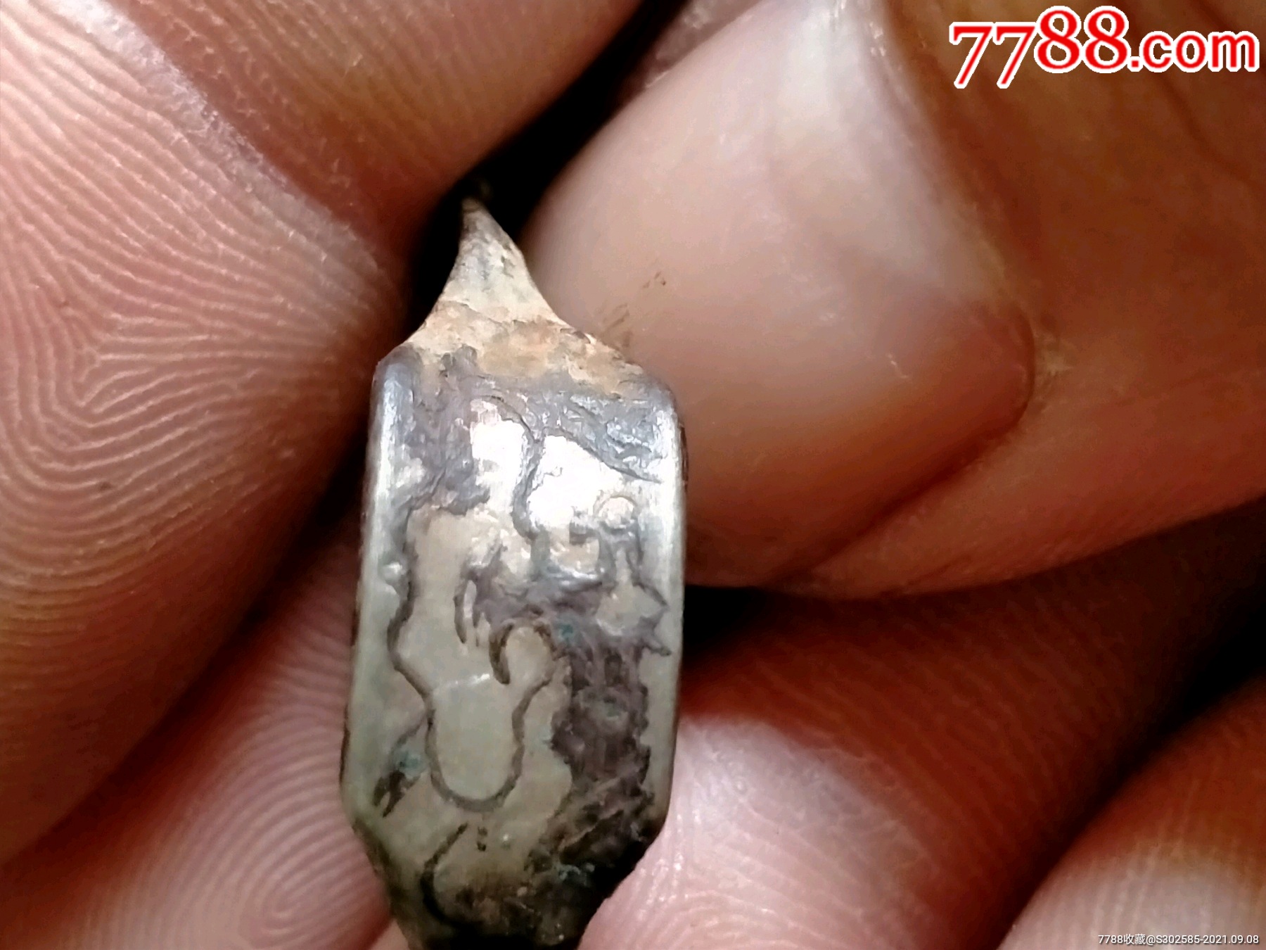 明代银戒指古代银首饰-价格:1800元-se82489645-银戒指-零售-7788老