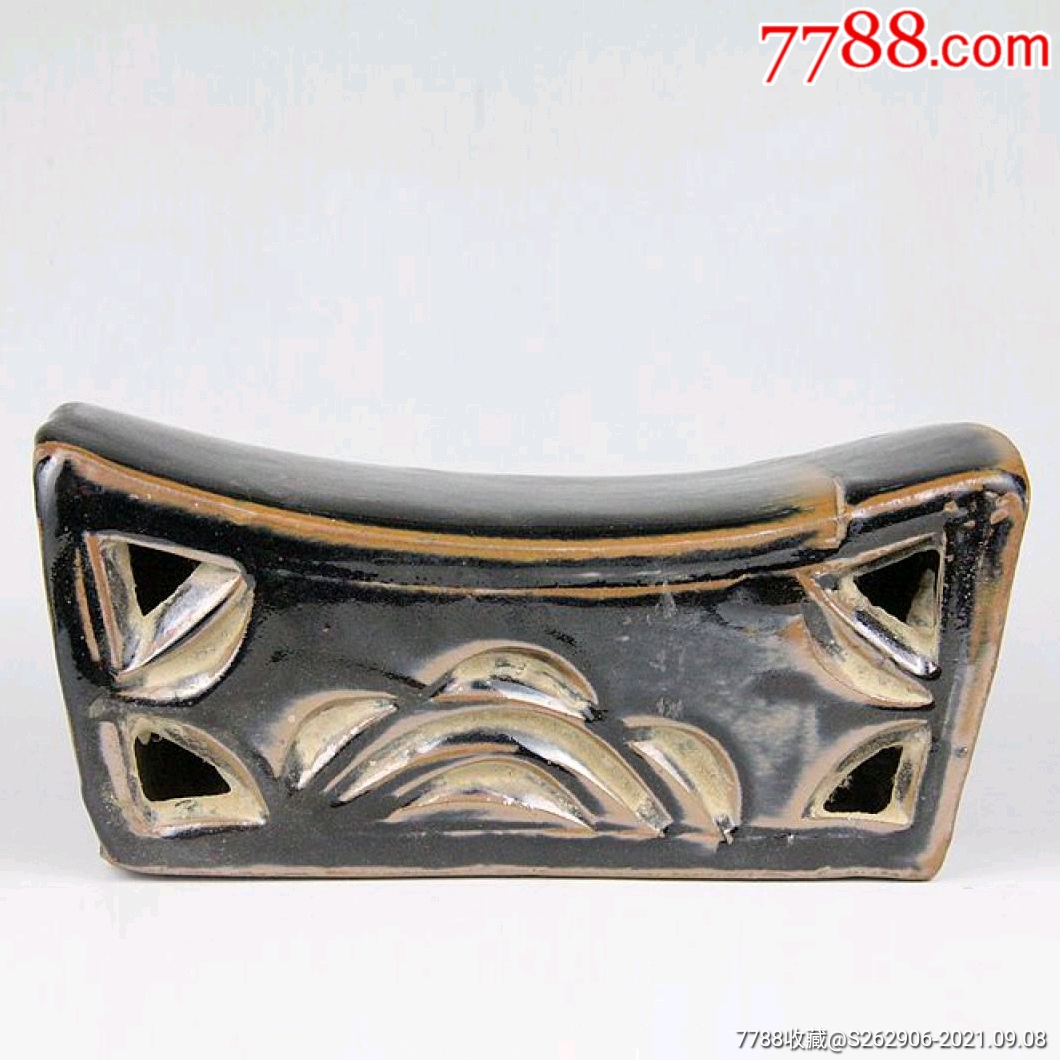 清代镂空黑釉瓷脉枕_价格1800元_第1张_7788收藏__收藏热线