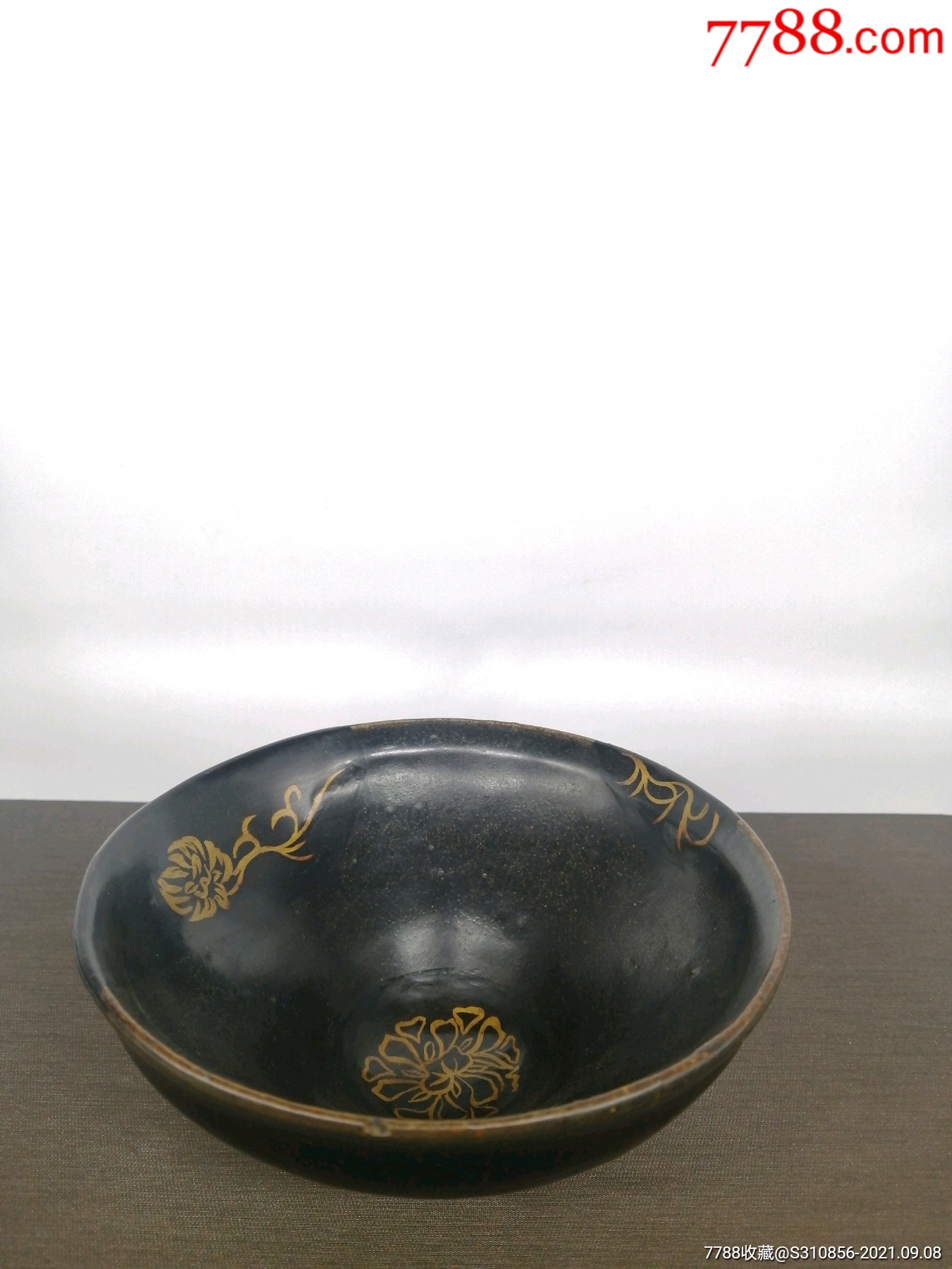 宋代建盏(大漆描金修补)