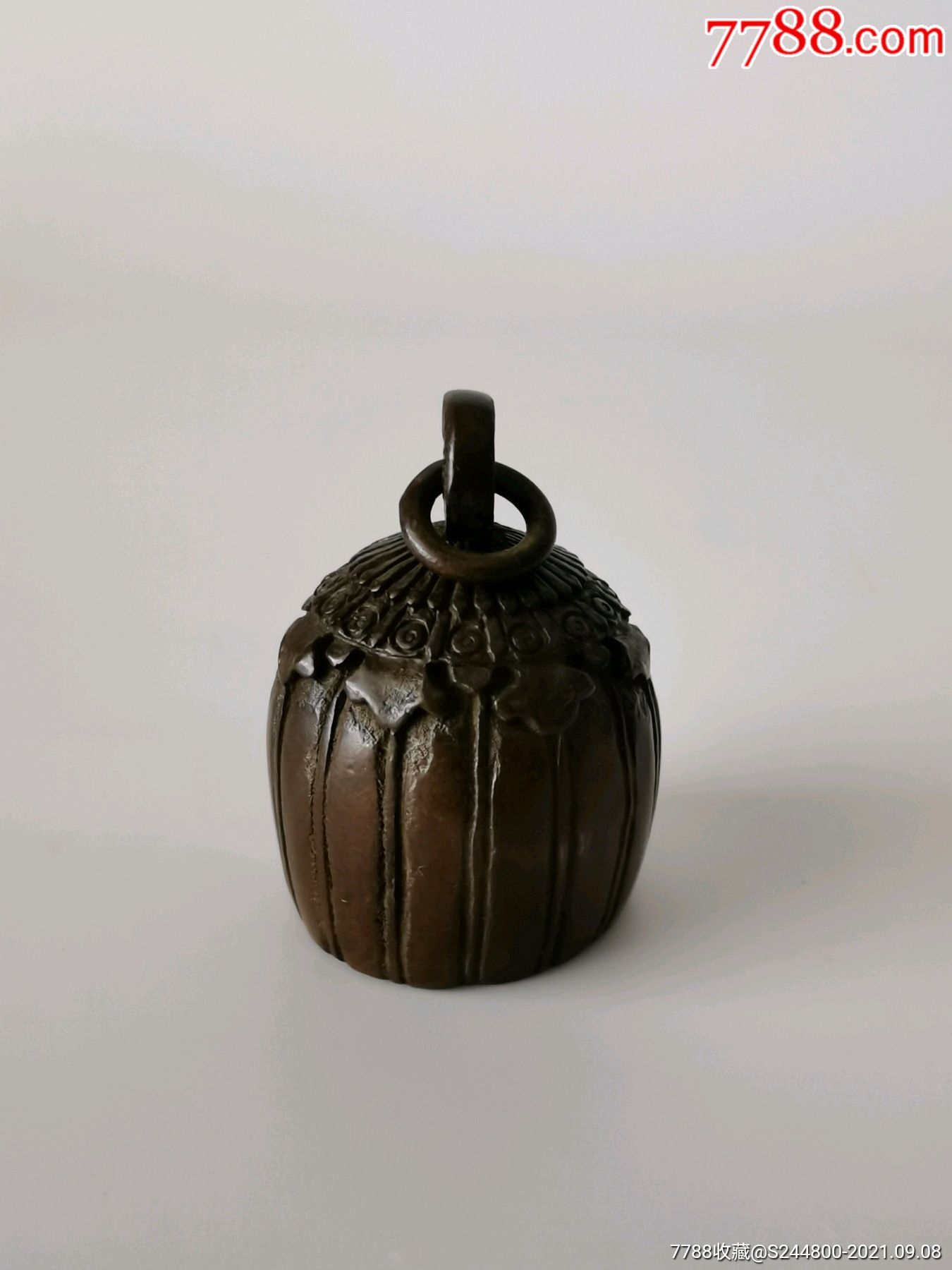 精品铜秦权砝码镇尺茶道摆件