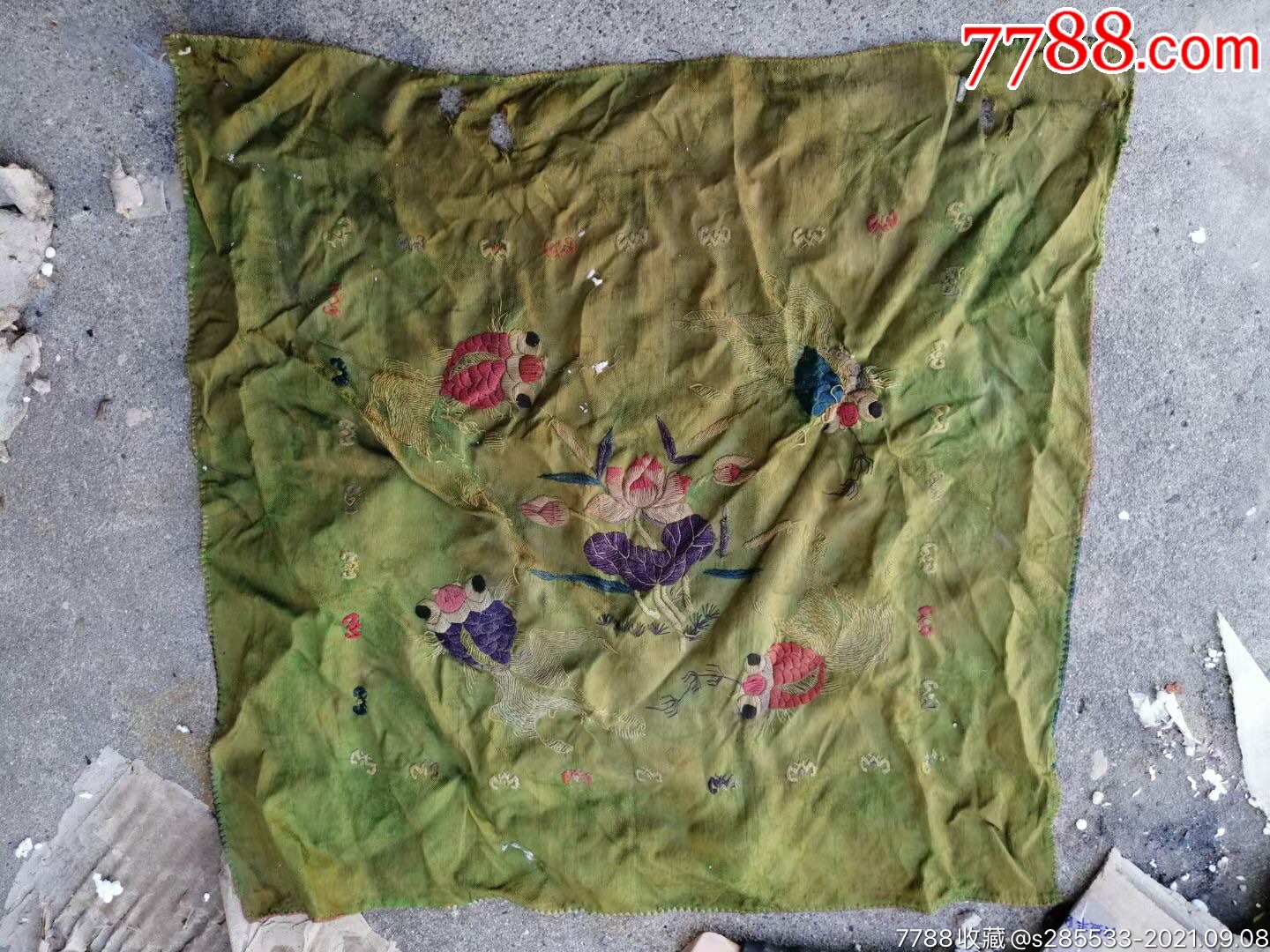 清代丝绸手帕-价格:68元-se82505478-手帕/手绢-零售-7788收藏__收藏