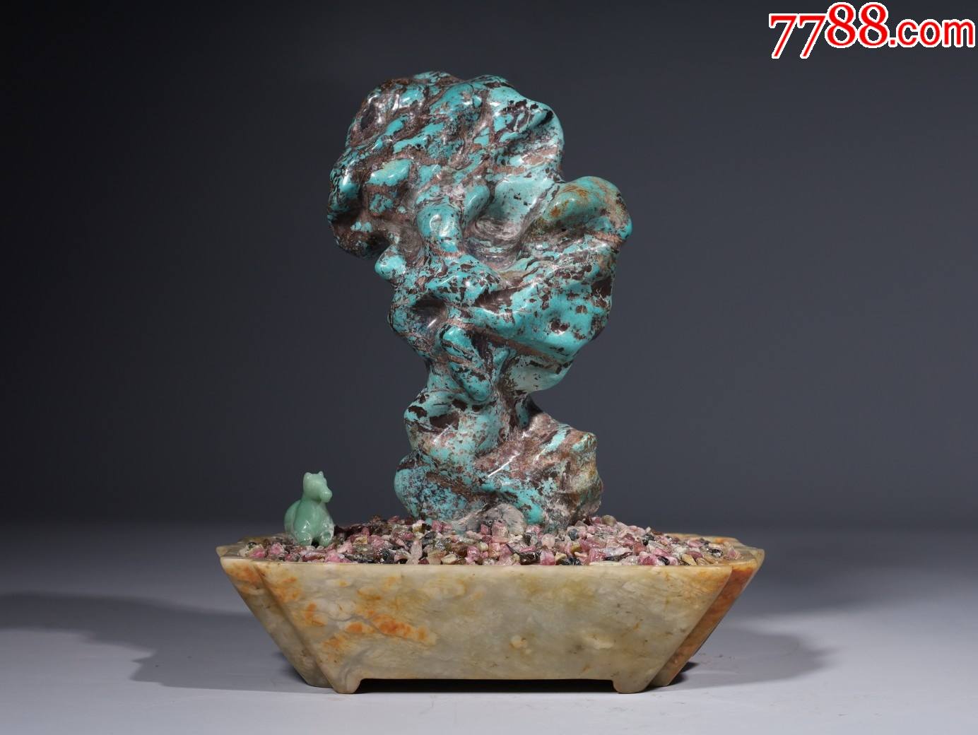 绿松石山子盆景摆件_价格23000元_第1张_7788商城__七七八八商品交易