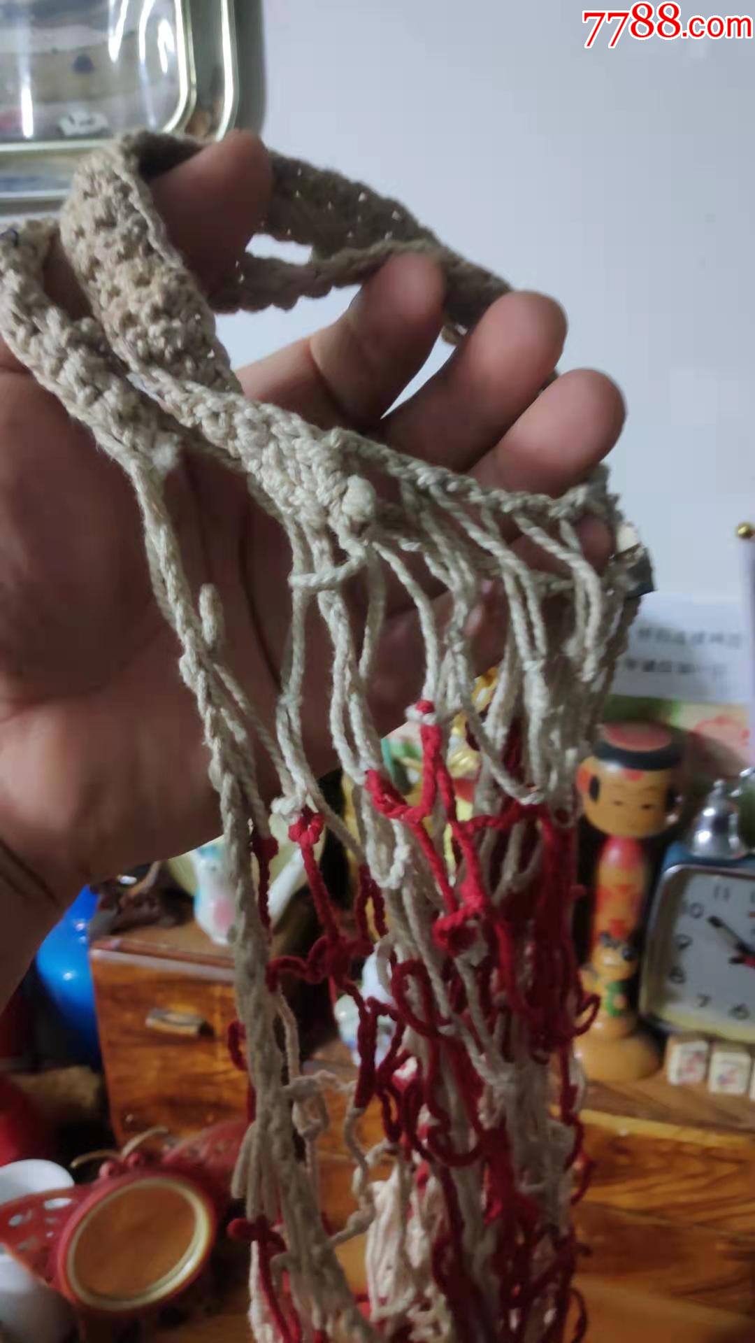 上世纪70-80年代绳编式老网兜民俗怀旧老物品.