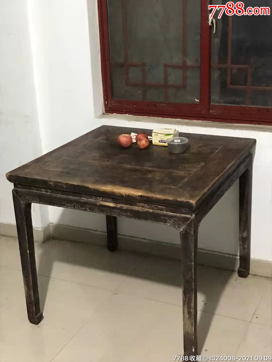 清代老方桌_木桌/几/案_第9张_7788小人书