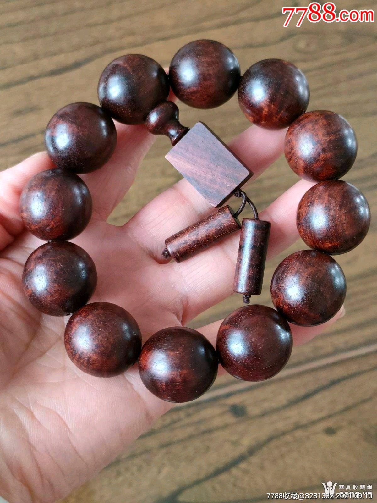 20mm瘤疤紫檀珠子一串