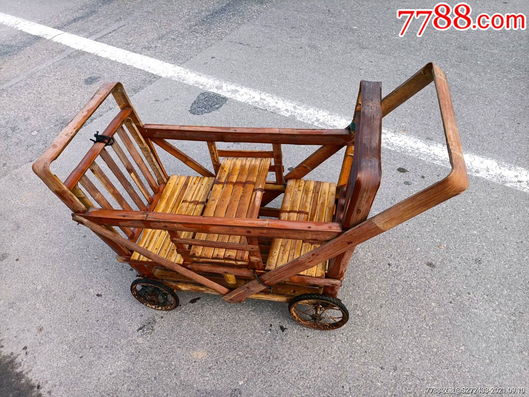 乡下收双胞胎五十年代老式宝马推车完整正常使用品相如图