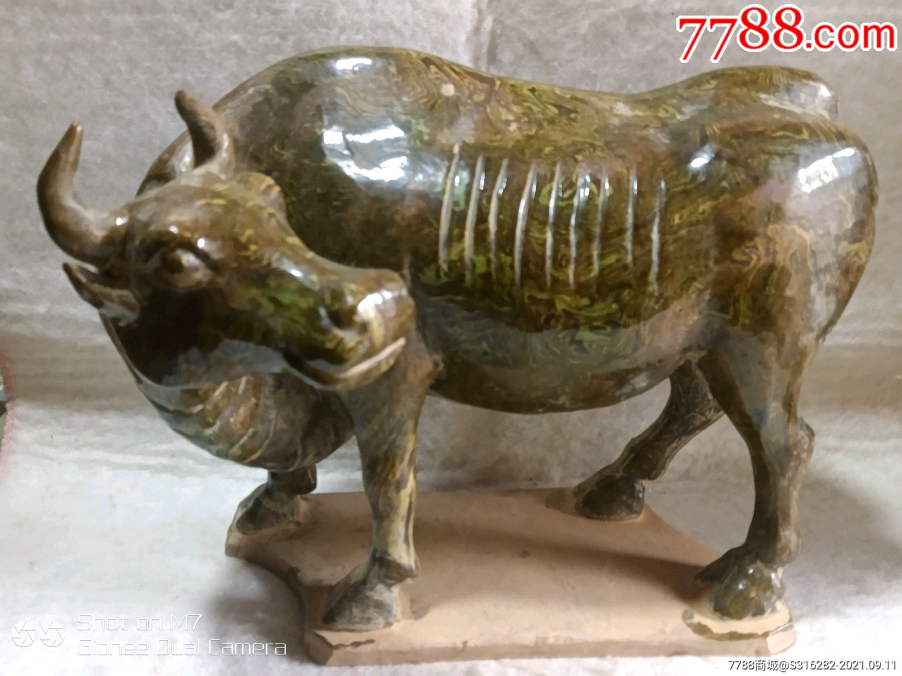 绞胎绿釉瓷牛_价格369元_第1张_7788收藏__收藏热线