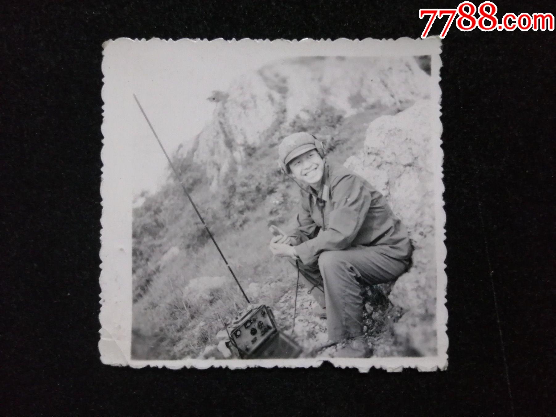 发报员,军人,野外