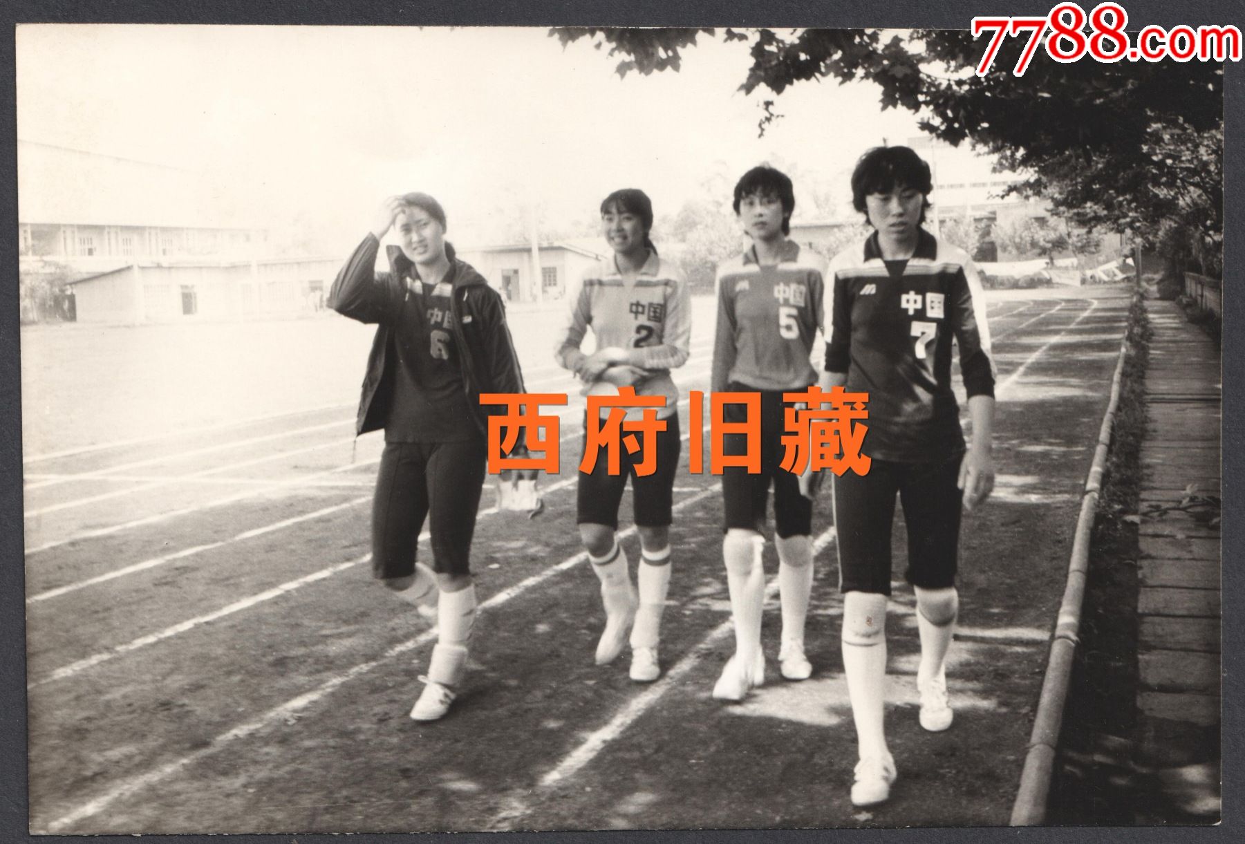 八十年代中国女排队员老照片训练场上的长腿排球姑娘们