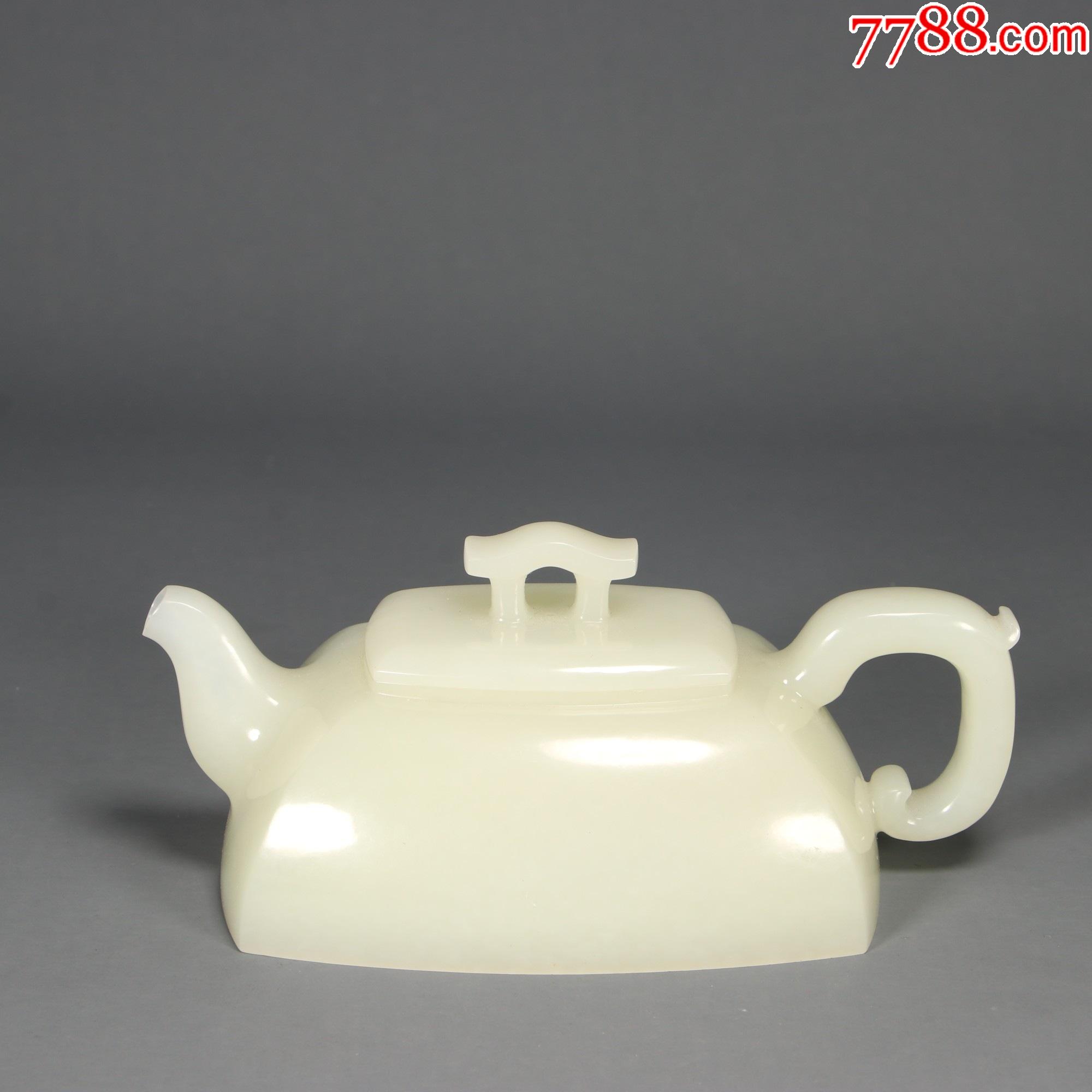 和田玉素面方壶