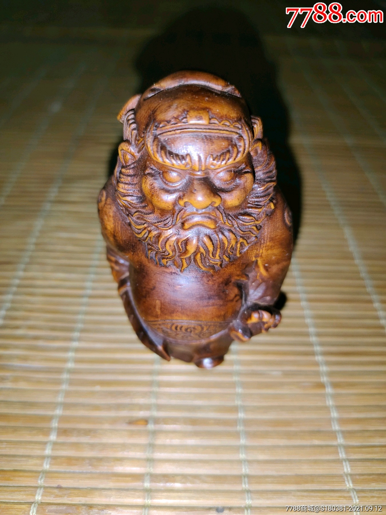 小叶黄杨木雕刻钟馗正义凛然除尽恶鬼降福镇宅护身佑安实木雕小摆件手