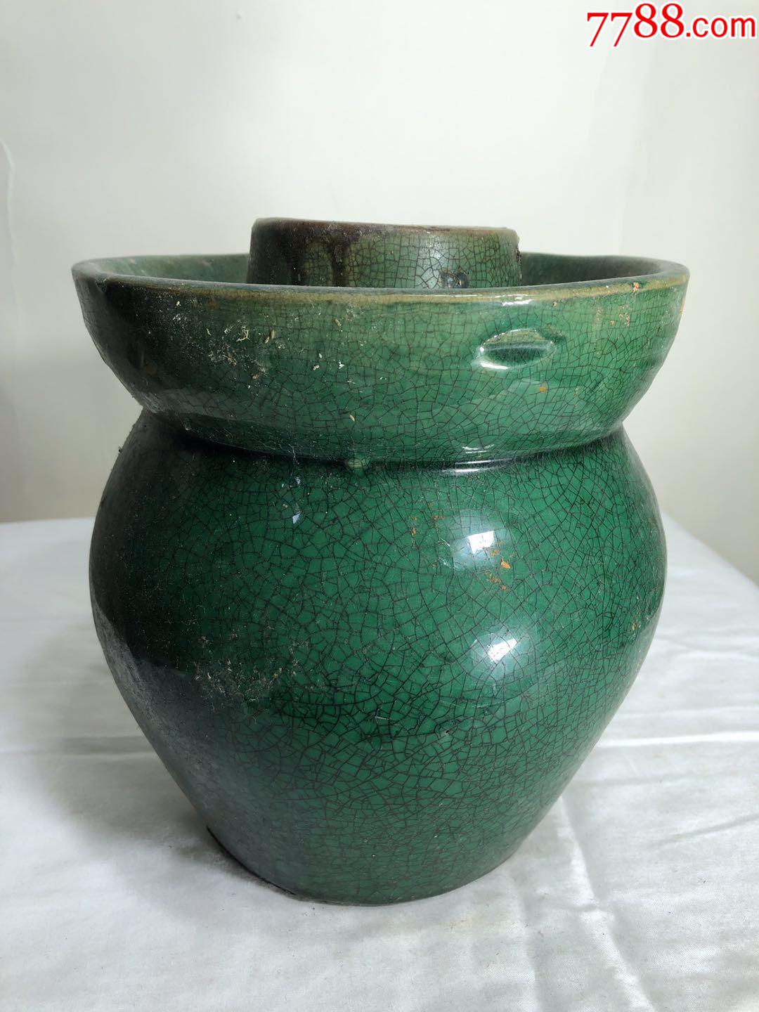 铜官窑绿釉罐价值图片