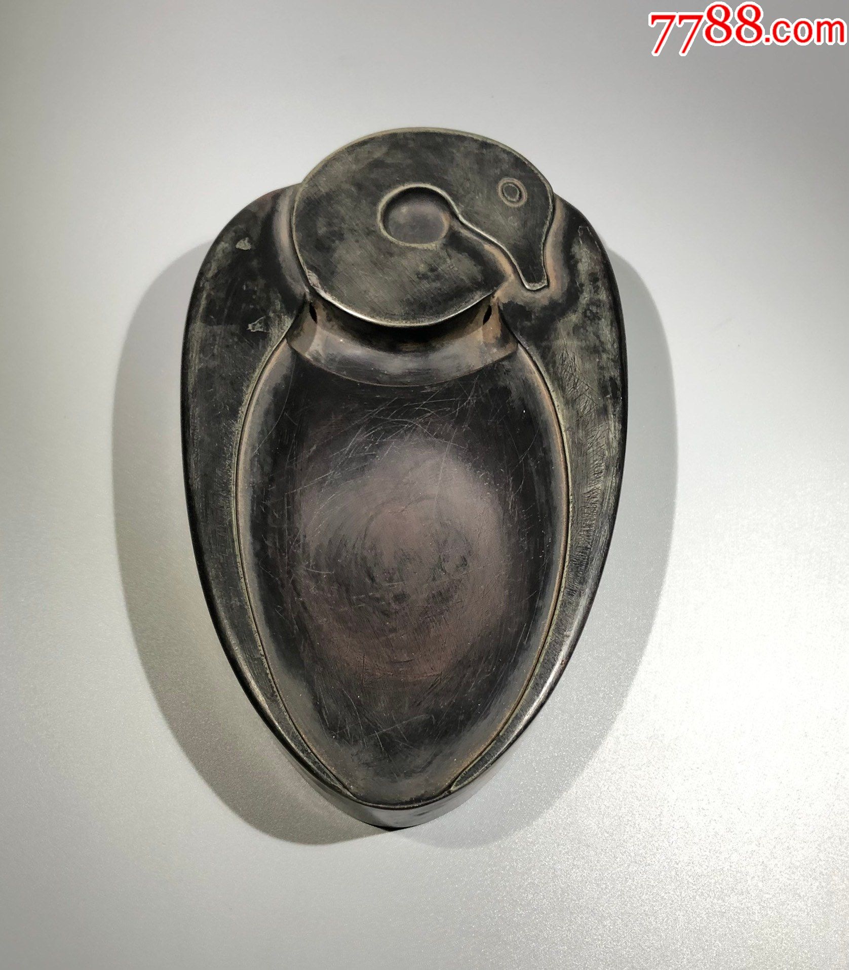 名家紫袍玉带石砚