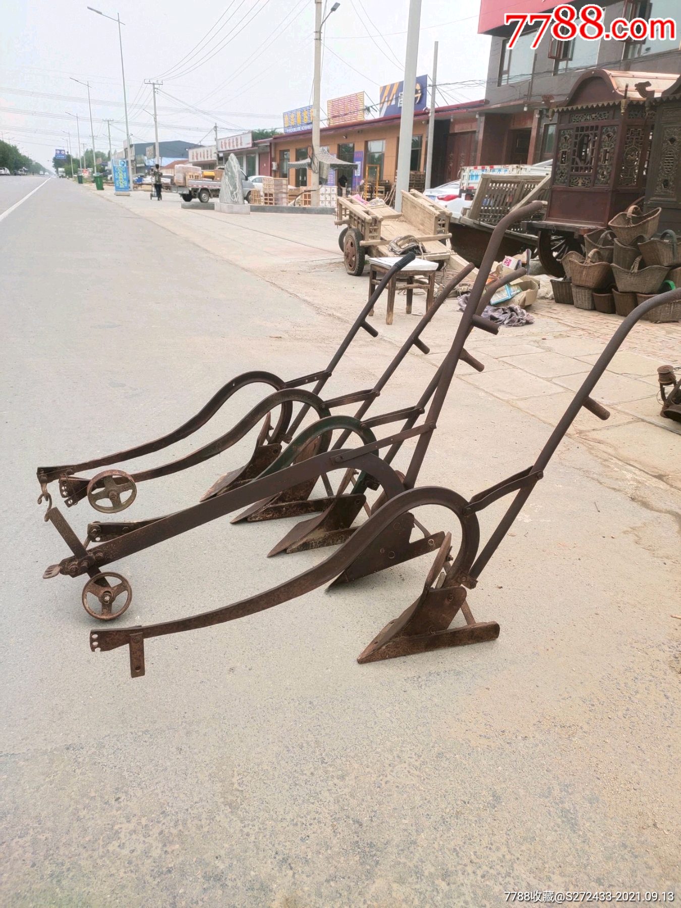 下乡收耕地用的铁犁5个,完整包老,正常使用_农用工具_第3张_7788小人