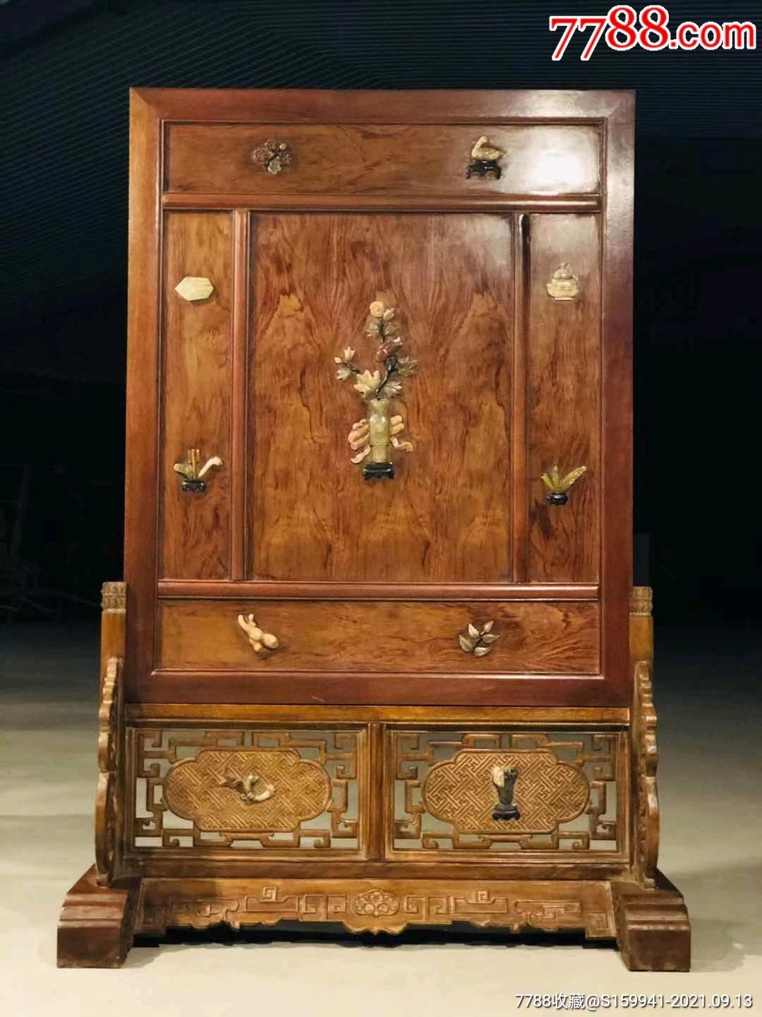 黄花梨超大插屏-价格:6500元-se82587388-木屏风-零售-7788核雕收藏