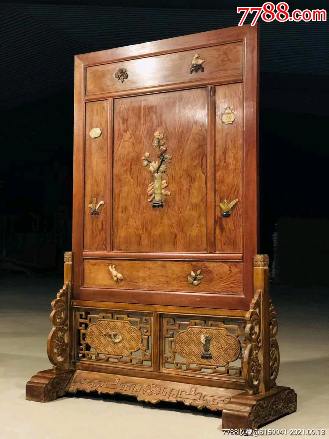 黄花梨超大插屏-价格:6500元-se82587388-木屏风-零售-7788核雕收藏